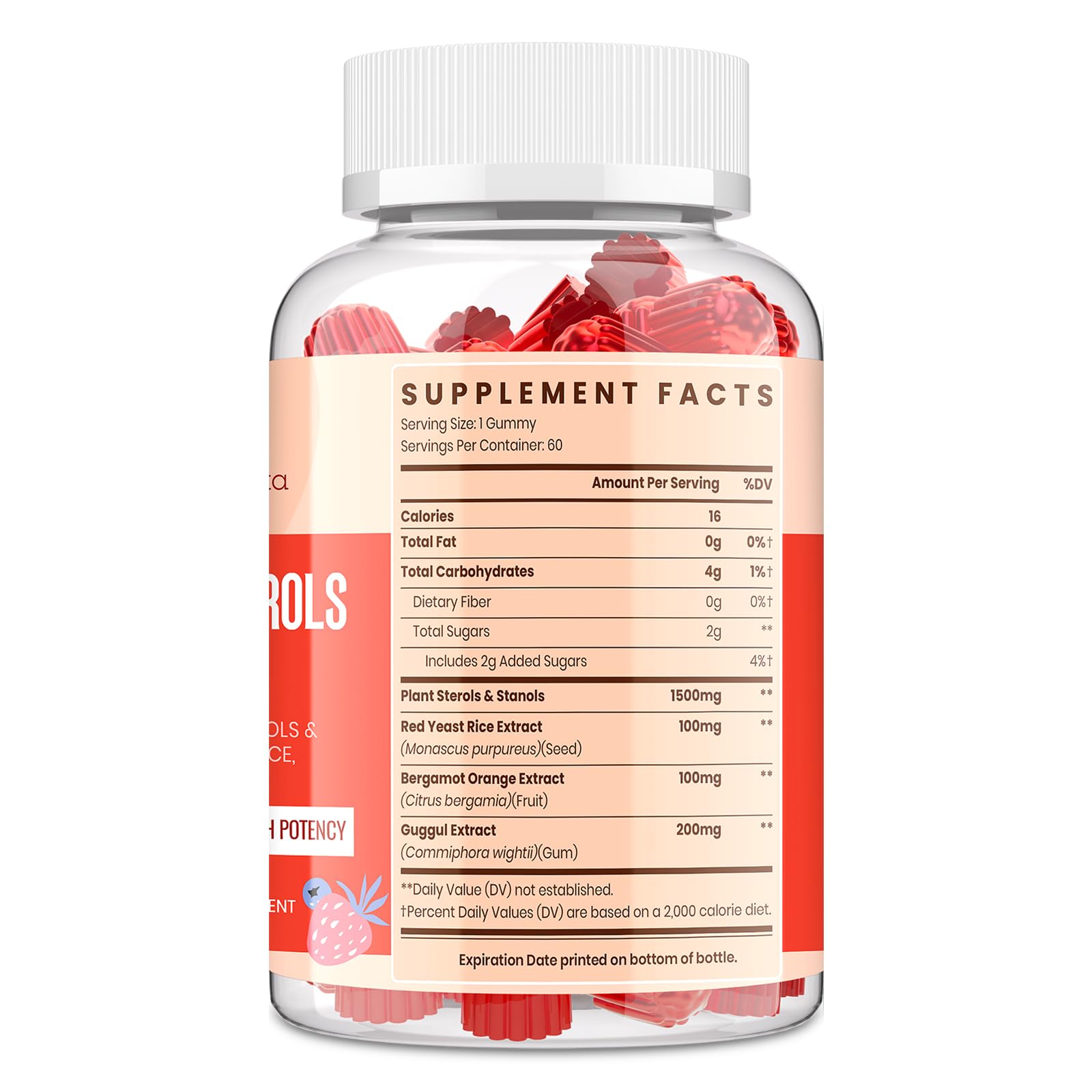 Red yeast rice, bergamot extract and guggul ingredients