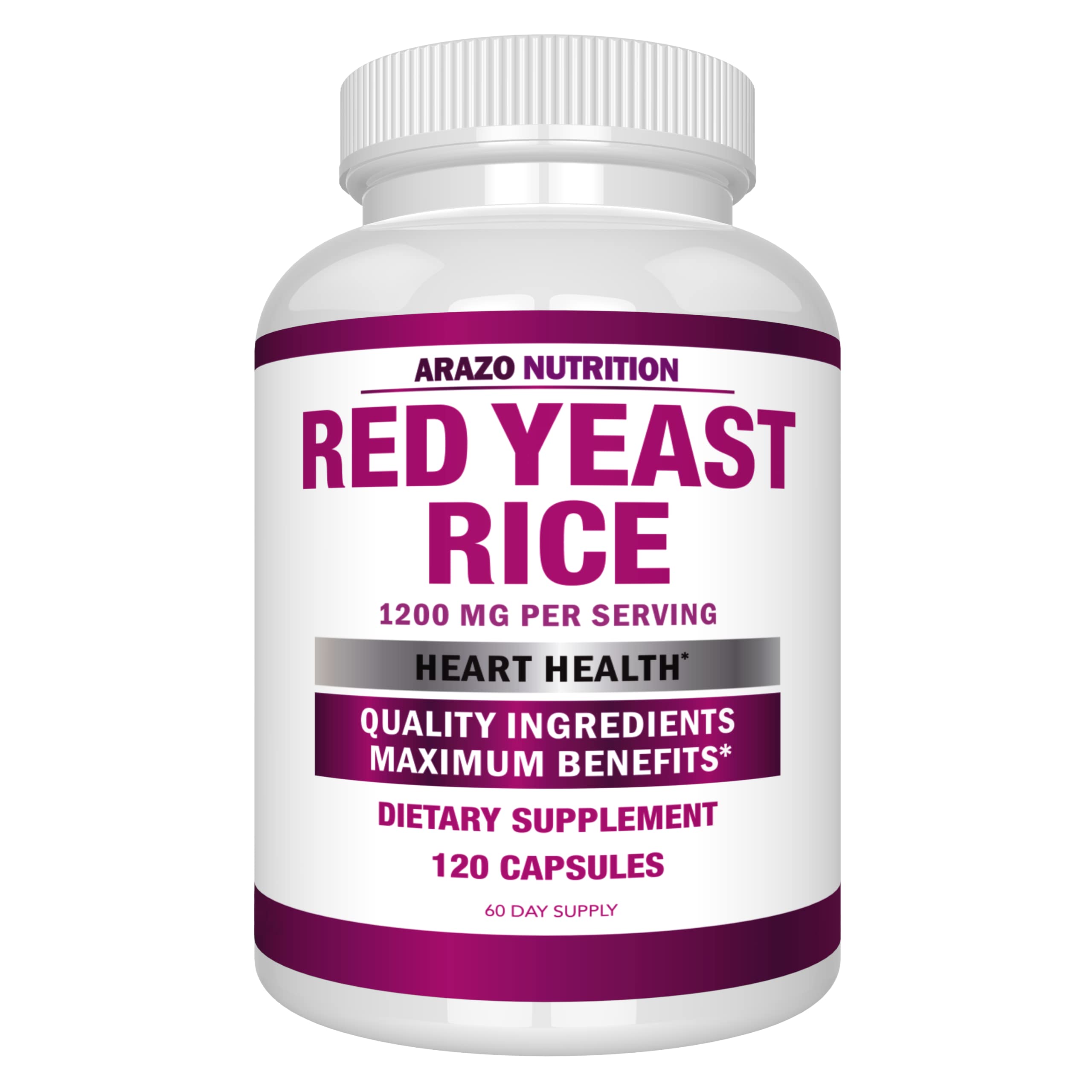 Arazo Nutrition Red Yeast Rice Extract bottle front view