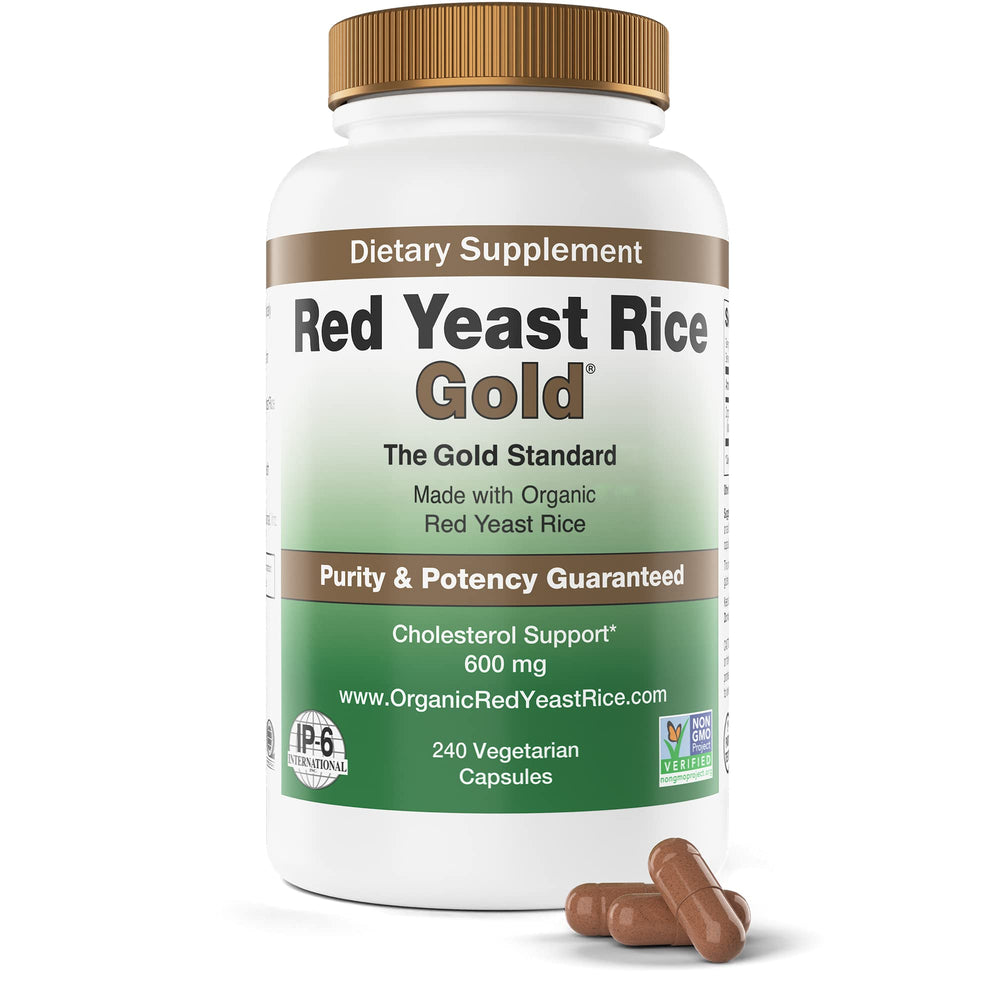 Red Yeast Rice Gold bottle label