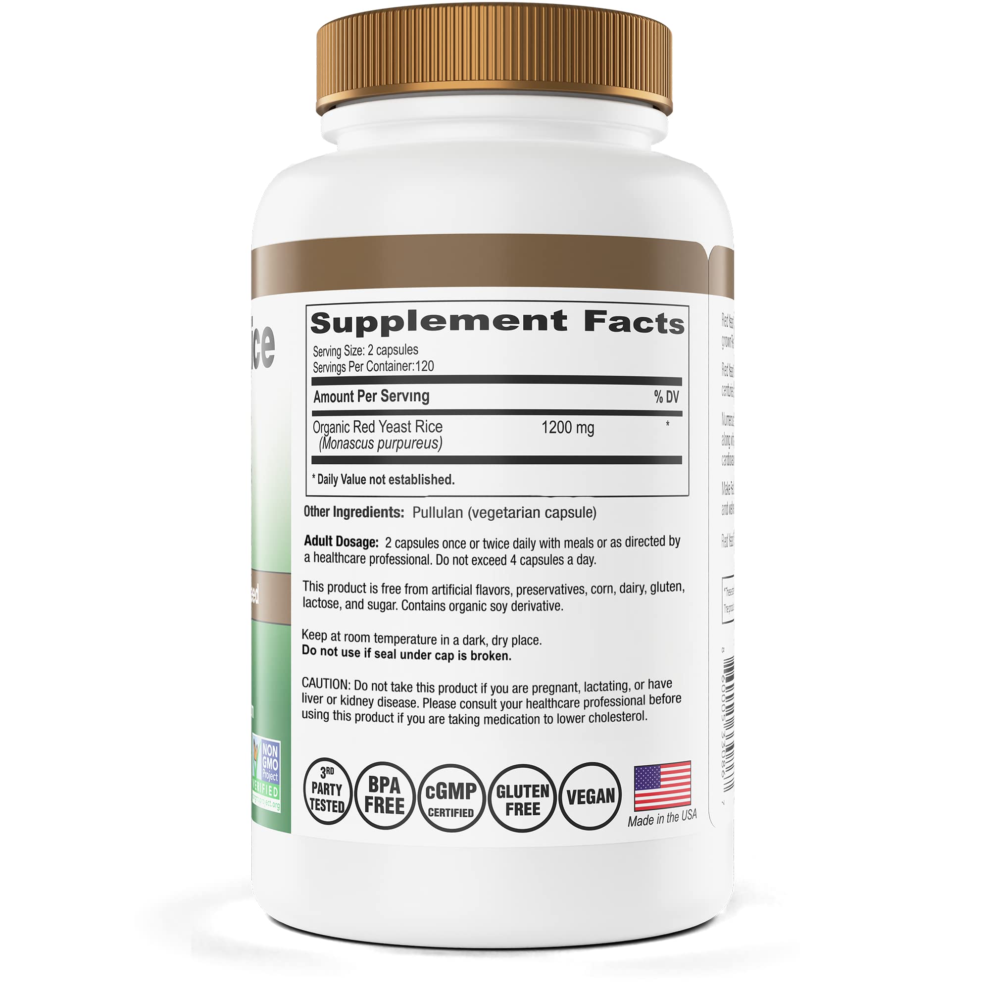 Organic Red Yeast Rice capsules