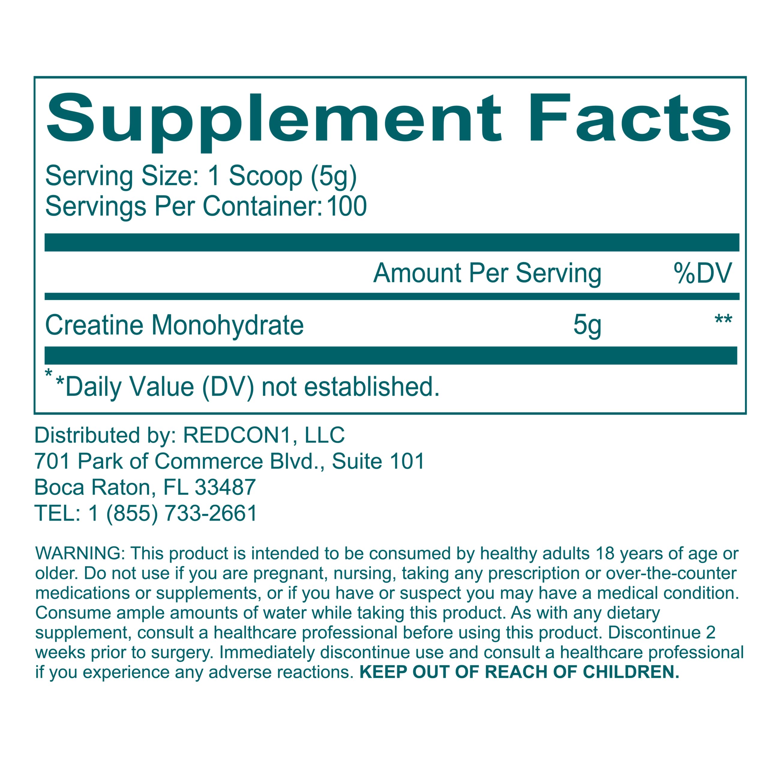 Scoop of Creatine Monohydrate powder