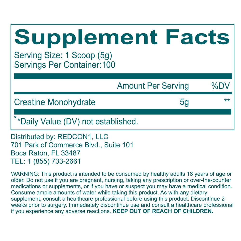 Scoop of Creatine Monohydrate powder