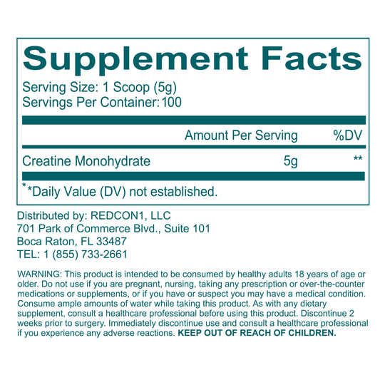 Scoop of Creatine Monohydrate powder