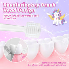 Toddler toothbrush with four replacement brush heads