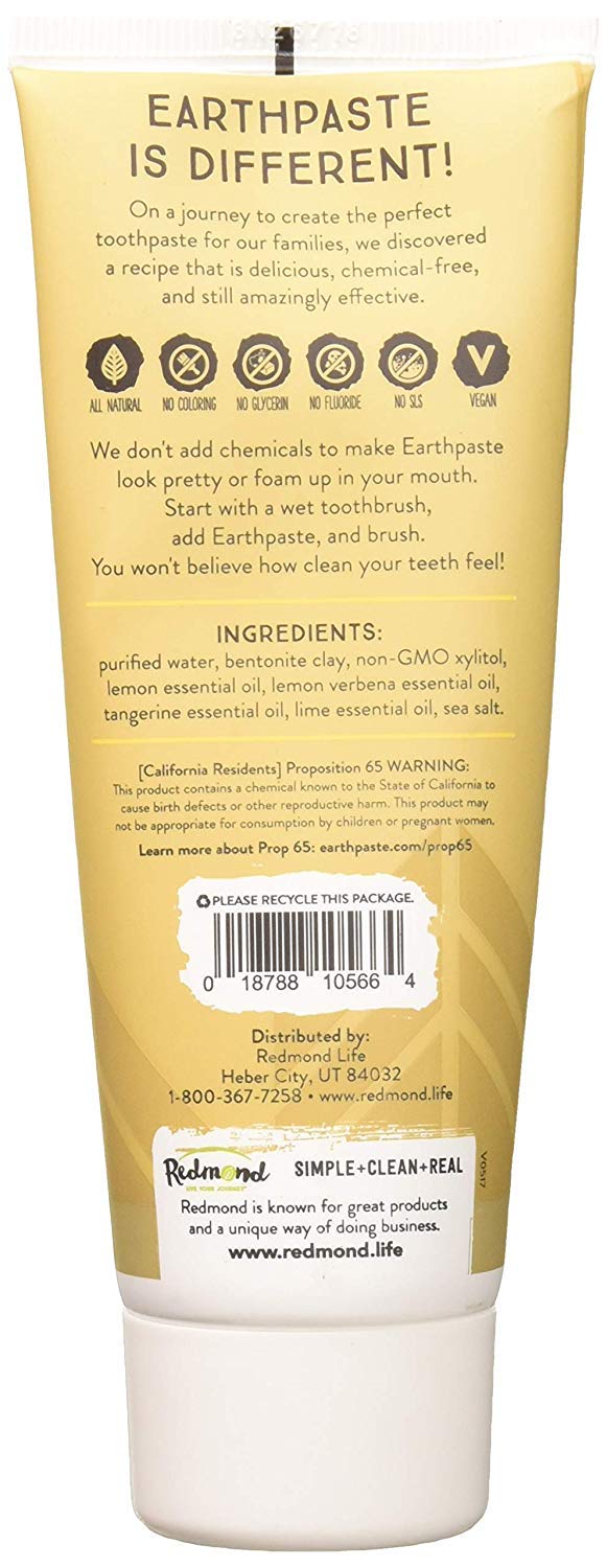 Earthpaste Lemon Twist packaging and tube