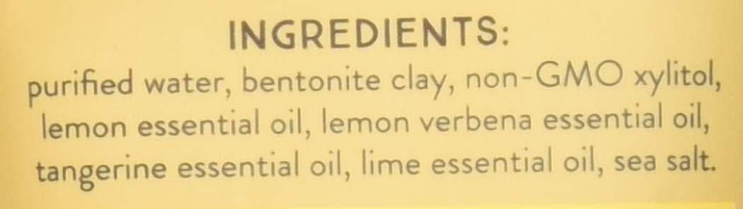 Close-up of Lemon Twist Earthpaste toothpaste texture