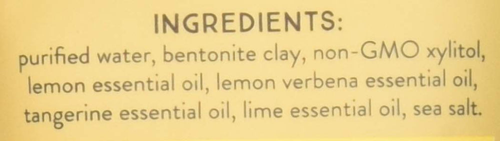 Close-up of Lemon Twist Earthpaste toothpaste texture