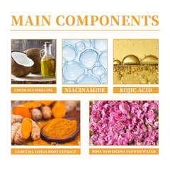 Reepic Cosmer packaging and product display for the turmeric cleanser.