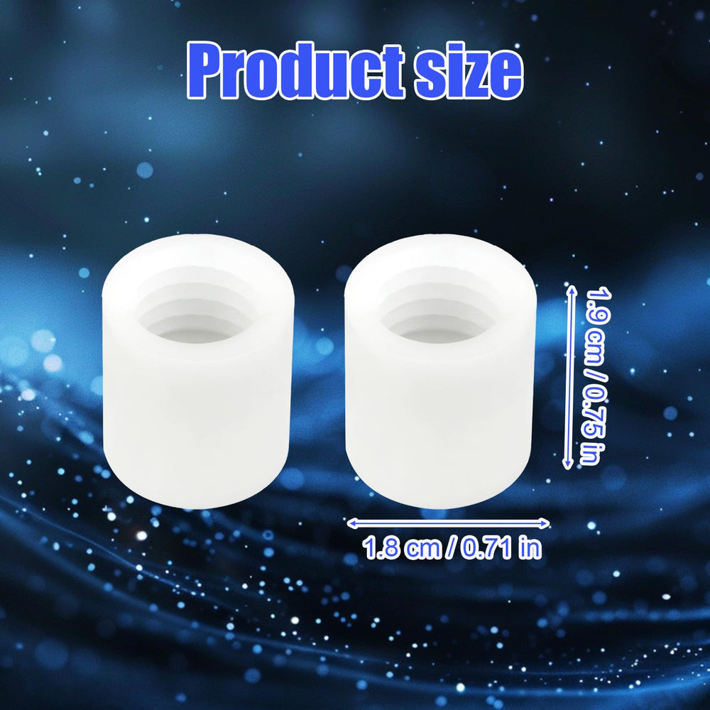 Close-up of the white resin refill adapter