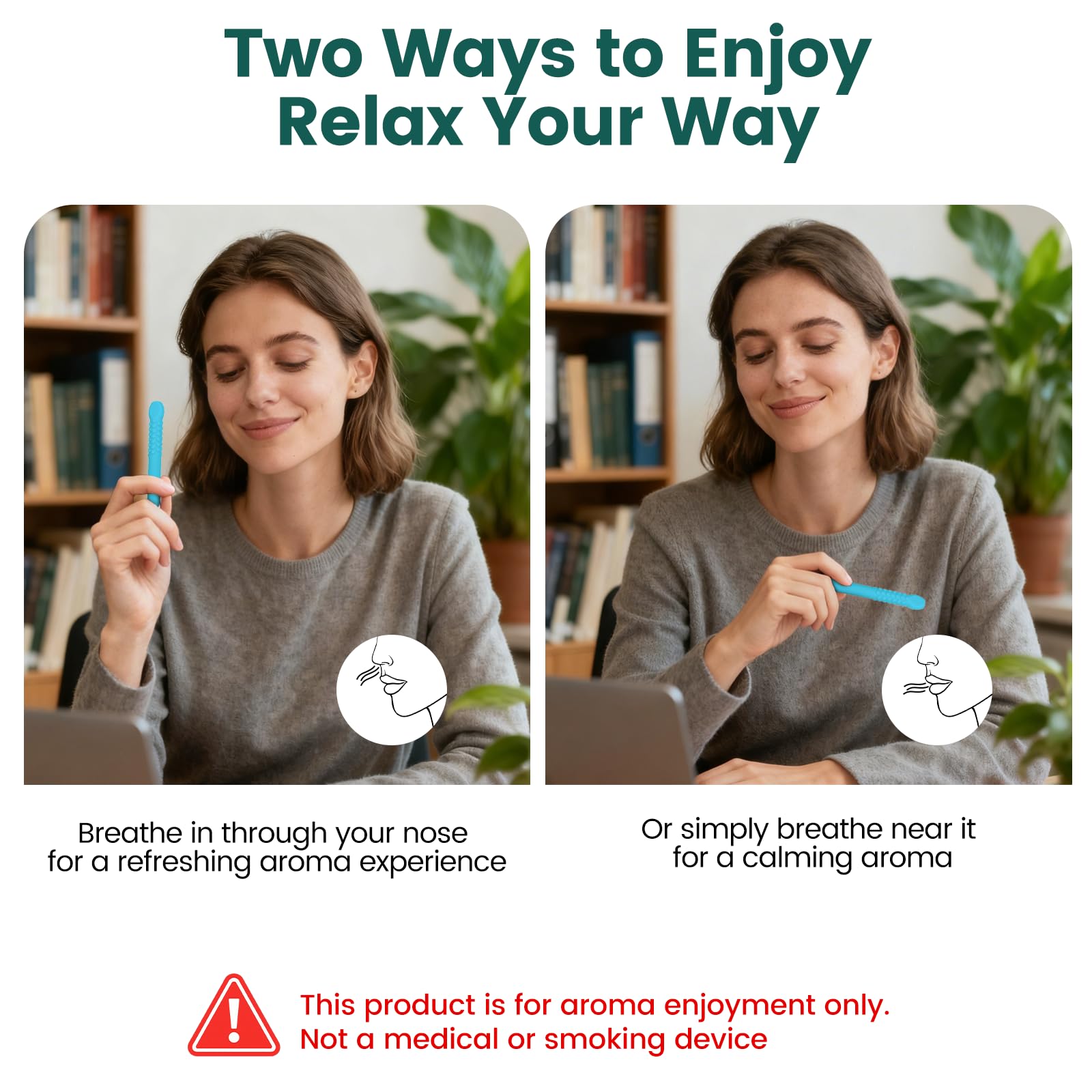 Chewable aroma stick refill cores infused with essential oils