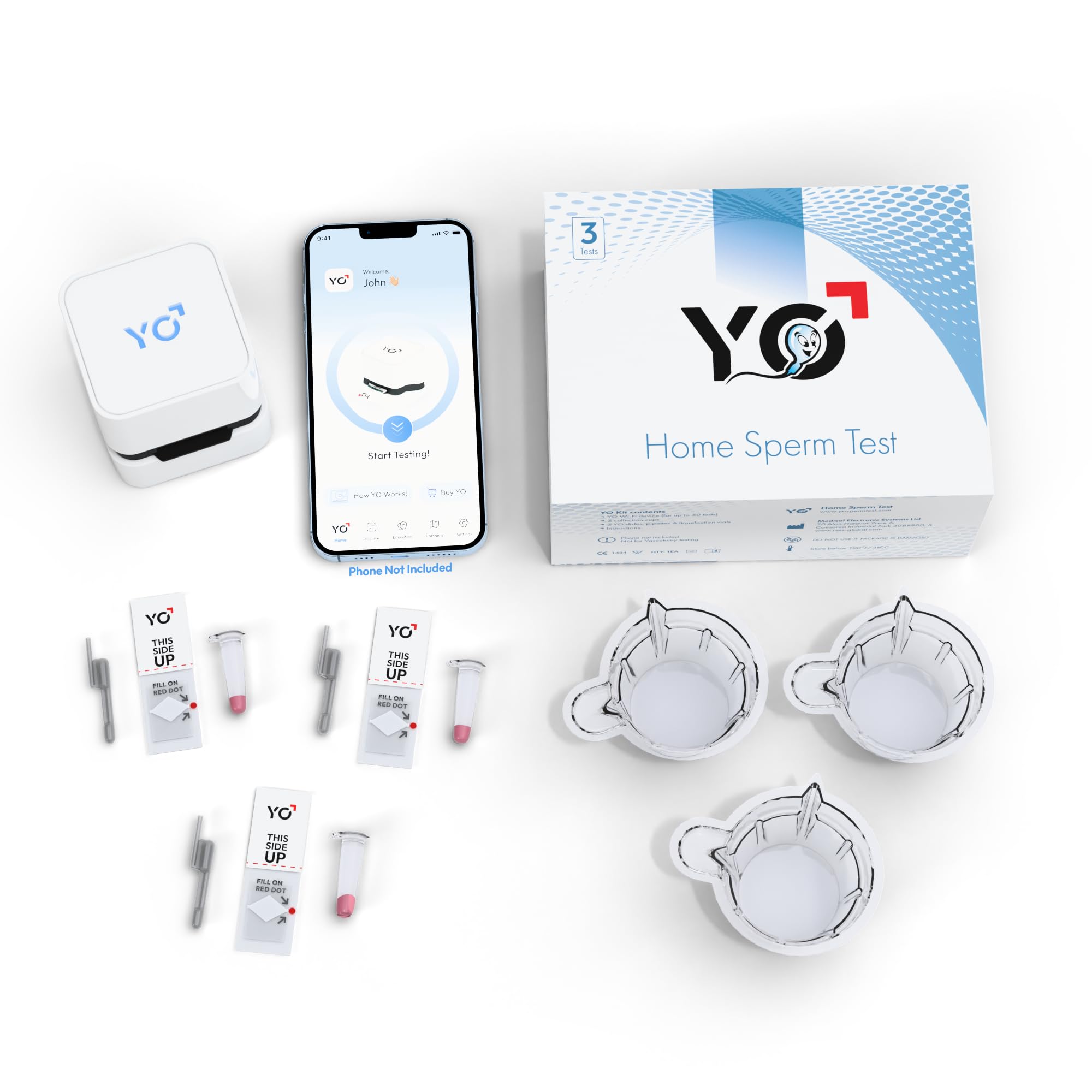 Contents of YO refill pack: 3 tests