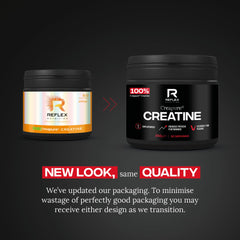 Athlete training with Creatine supplement on the go