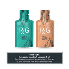REFLUX GOURMET Alginate therapy graphic explaining the raft concept