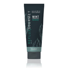 REFLUX GOURMET Mint Chocolate Rescue bottle ready for after-meal relief.