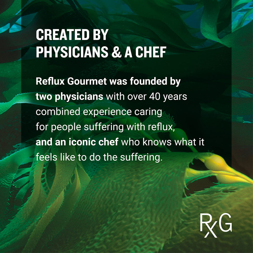 REFLUX GOURMET Mint Chocolate Rescue on a dining table setup for evening routine.