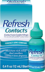 Refresh Contacts five-pack box with bottles