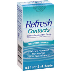 Refresh Contacts Comfort Moisture Drops bottle 0.40 oz (Pack of 2)