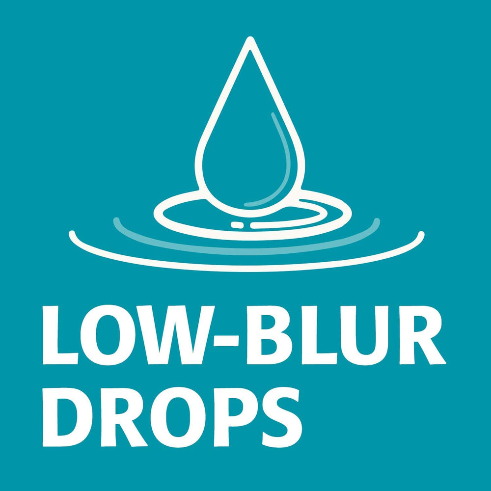 Sterile and gentle eye drops formulation icon