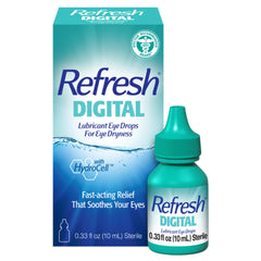 Refresh Digital Lubricant Eye Drops bottle for quick eye hydration
