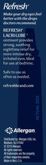 Refresh Lacri-Lube label clearly identifies trusted eye care product.