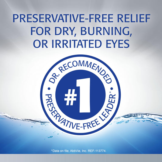 Refresh Optive Advanced single-use vials ready for on-the-go hydration.