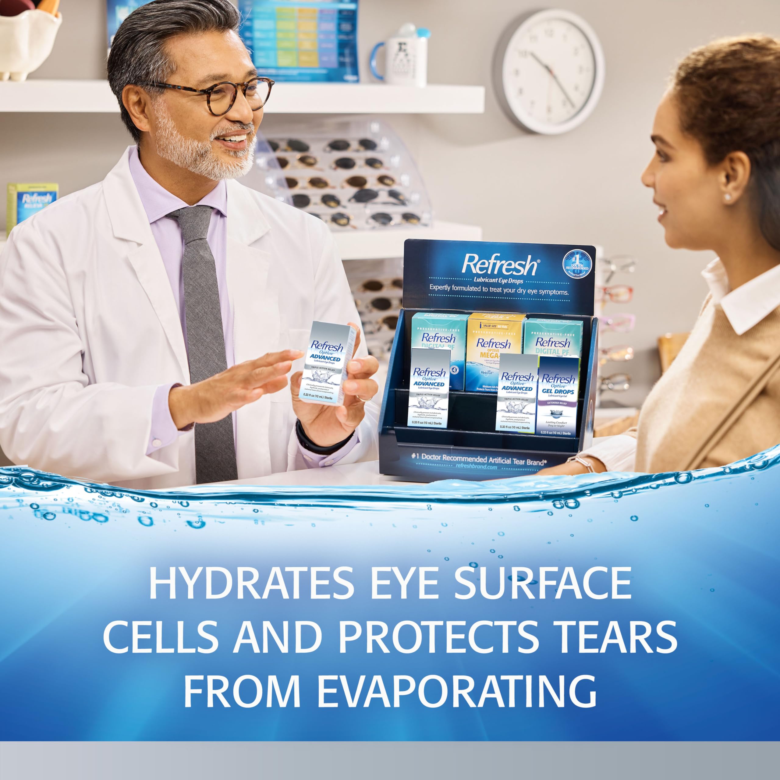 Refresh Optive two-pack-box emphasizes value for convenient daily eye care.