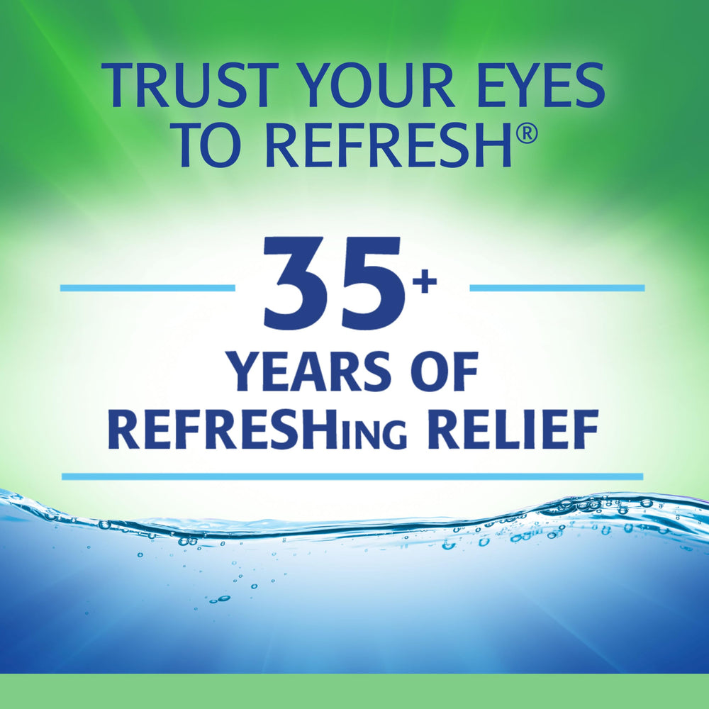 Refresh Plus drop-dispense action demonstrates easy, precise administration.