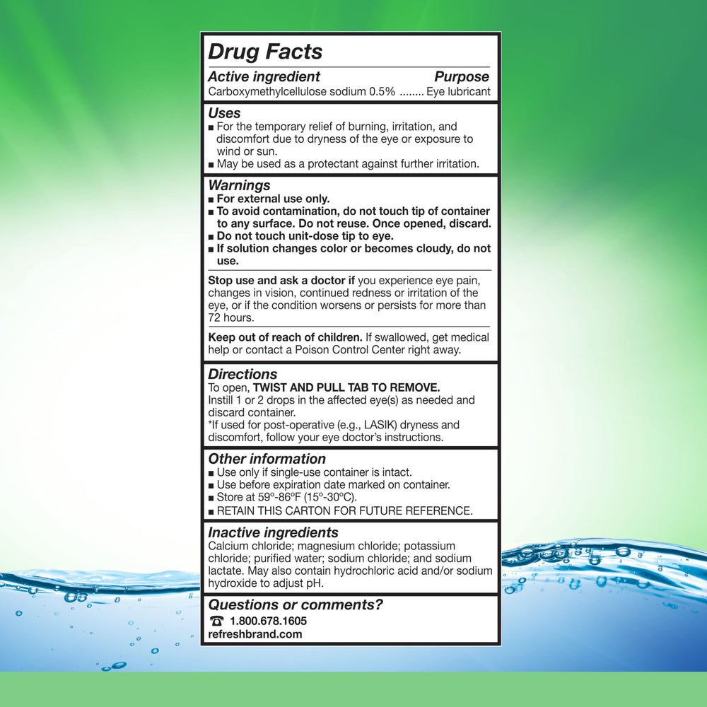 Refresh Plus used after LASIK in recovery, with physician guidance.