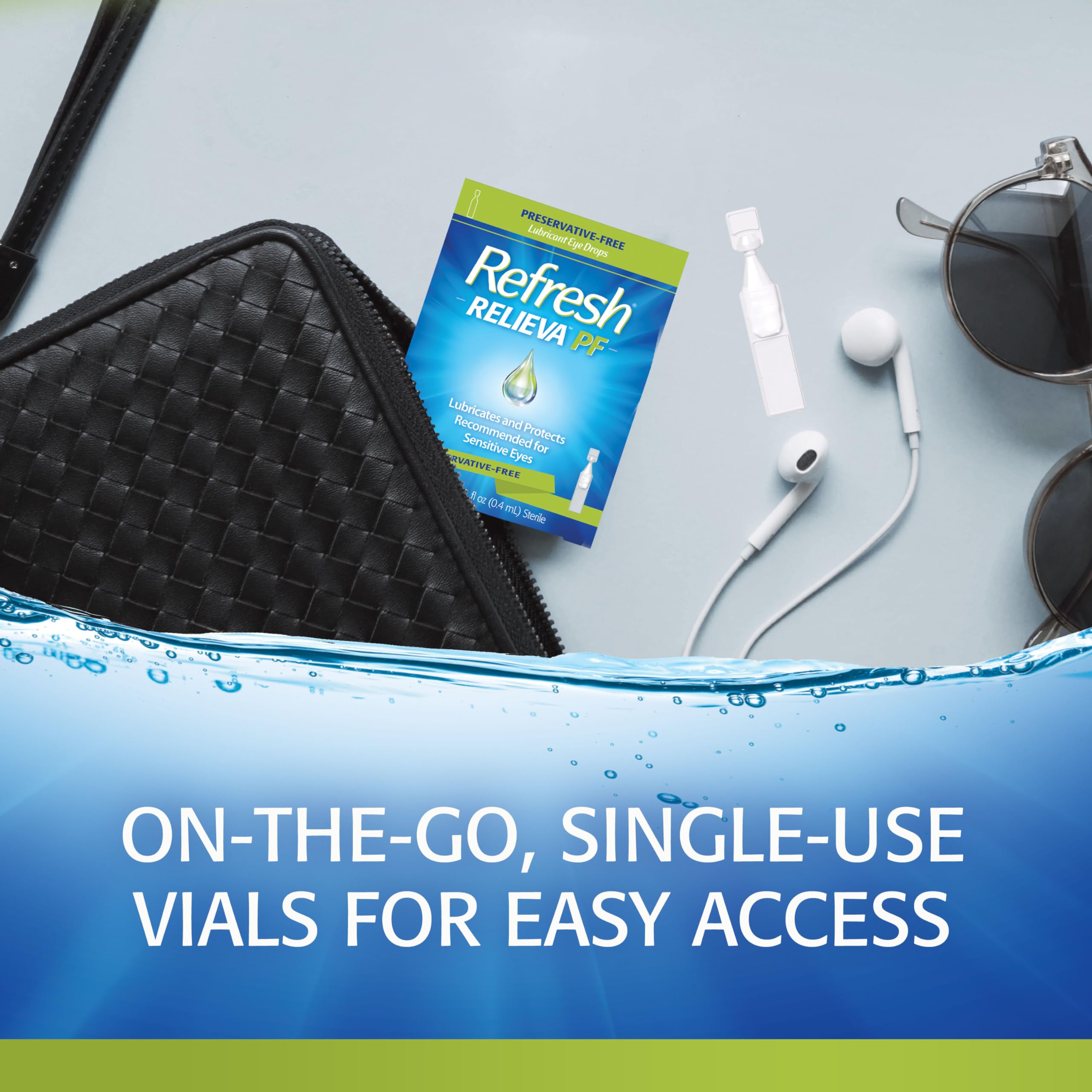 Refresh Relieva PF bottle used by sensitive eyes for comfort.