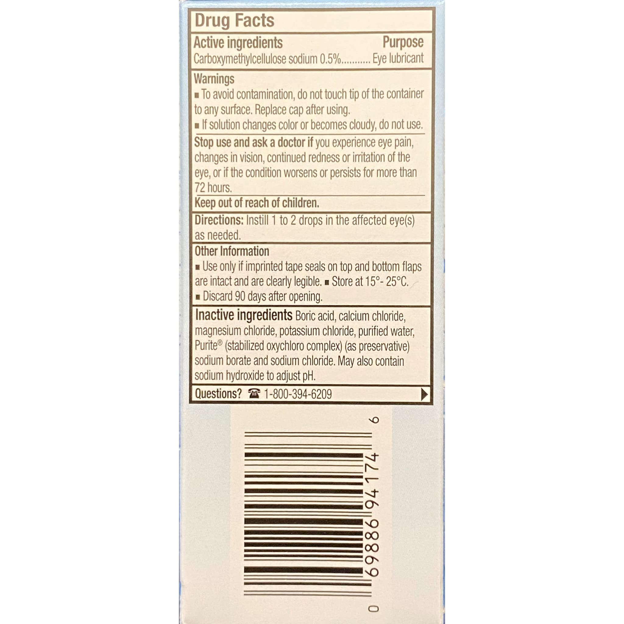 Refresh Tears 4x15ml pack demonstrates versatile sizing for home and travel.