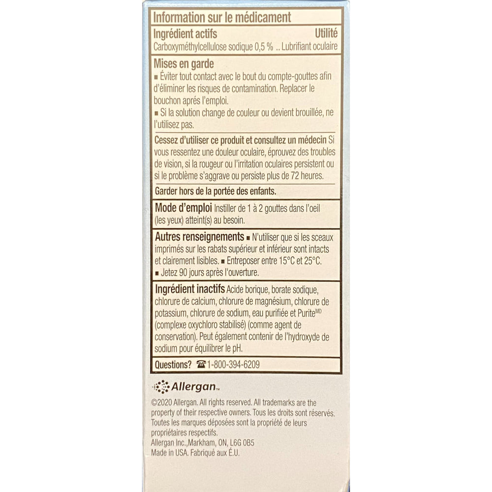 Refresh Tears bottle close-up emphasizes clear soothing drops for irritated eyes.