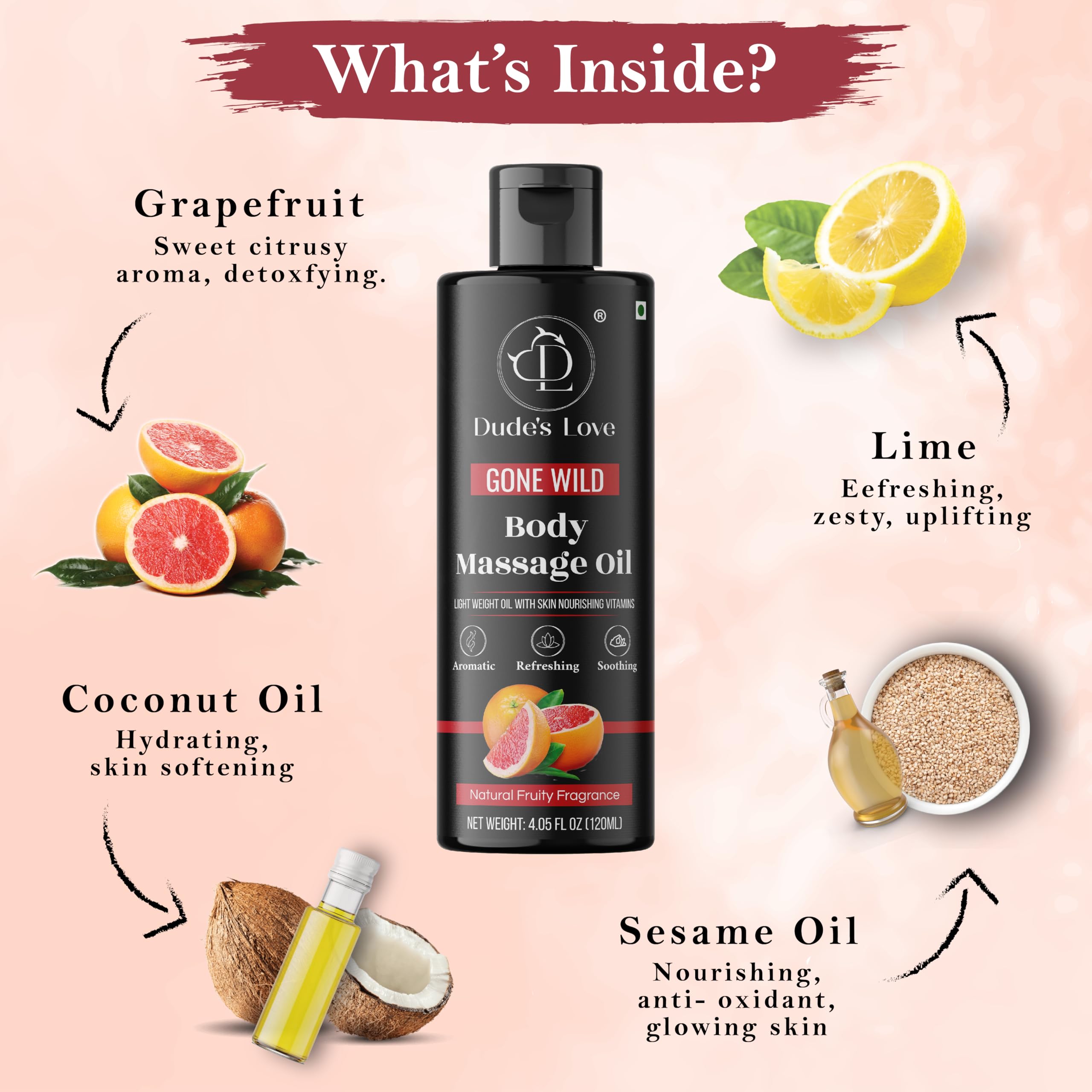 Refreshing grapefruit and lime aroma