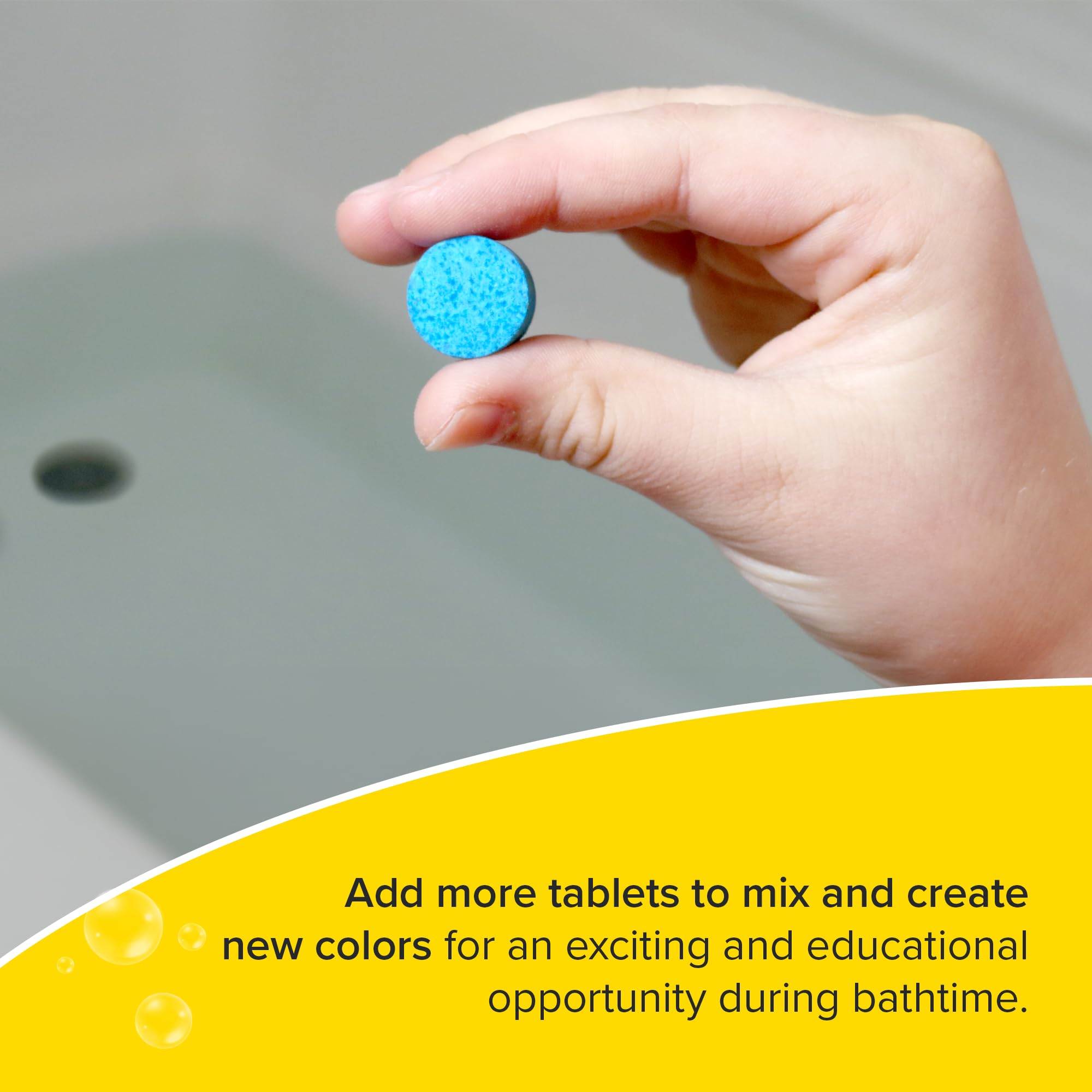 Regal Games colorful bath water with rainbow hues sparks sensory play for toddlers.