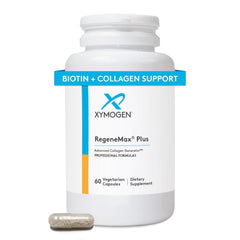 Bottle label for XYMOGEN RegeneMax Plus with 60 capsules