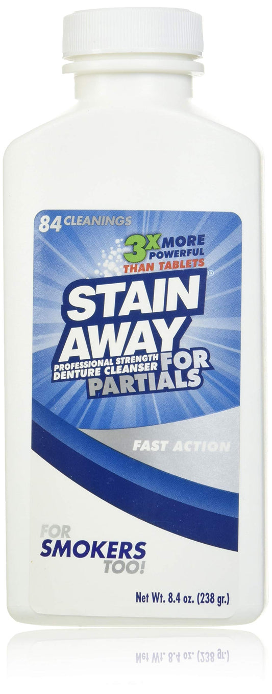 Regent Labs Stain Away denture cleanser bottle for partials 8.4 oz