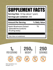 Gluten-free Reishi mushroom extract powder ingredients