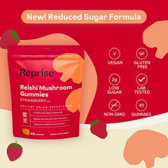 Gummies showing full-spectrum reishi extract