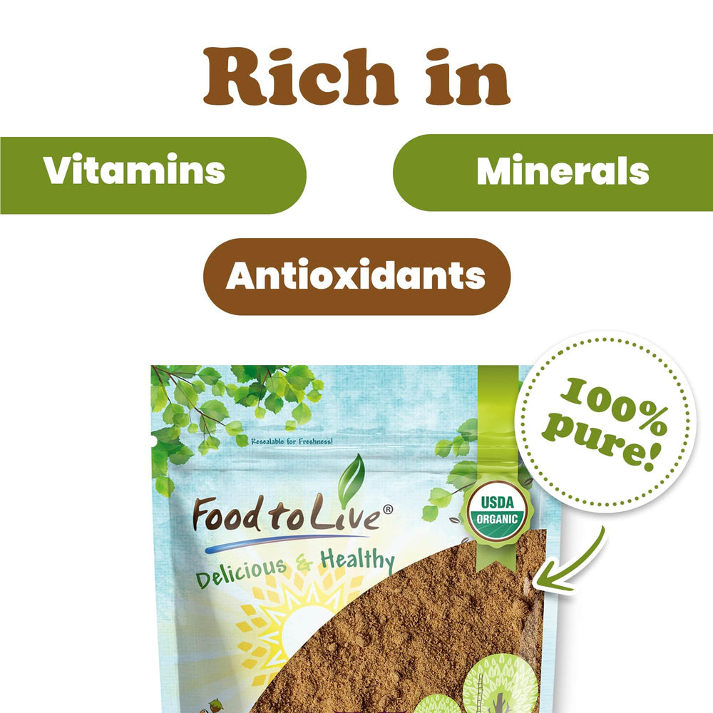 Powdered Red Reishi used in tea, cocoa, and coffee