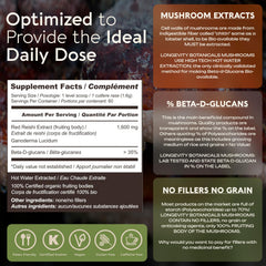 Eco-friendly packaging for Longevity Botanicals Reishi powder