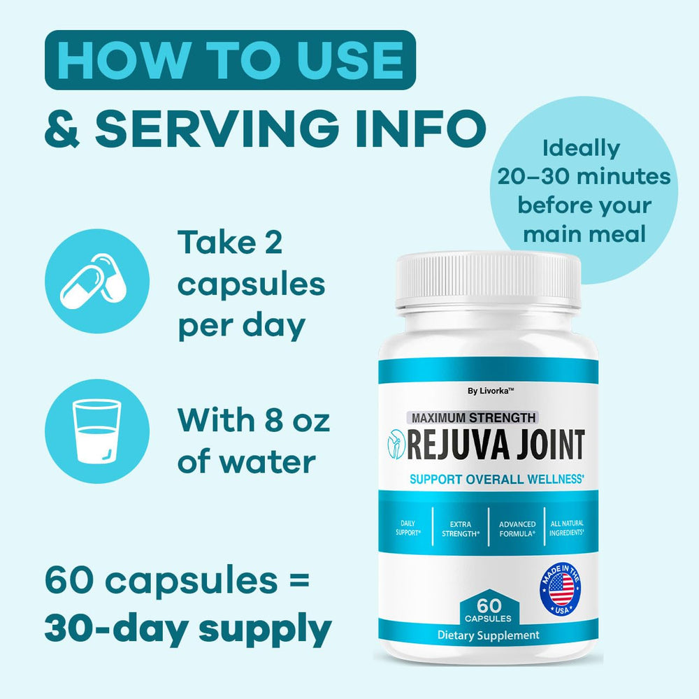Rejuva Joint packaging with 60 capsules