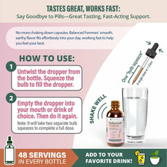 Easy-to-use dropper application for Balanced Femme