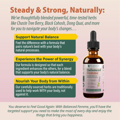 Organic and wildcrafted herbal ingredients