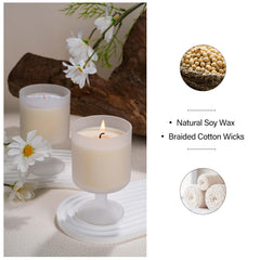 REKMO AMOY LANGYE 6oz candle burn time near 30 hours for extended enjoyment.