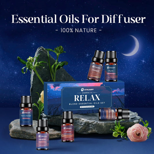 Stress relief diffuser oil blend with Lemongrass, Bergamot and Nutmeg
