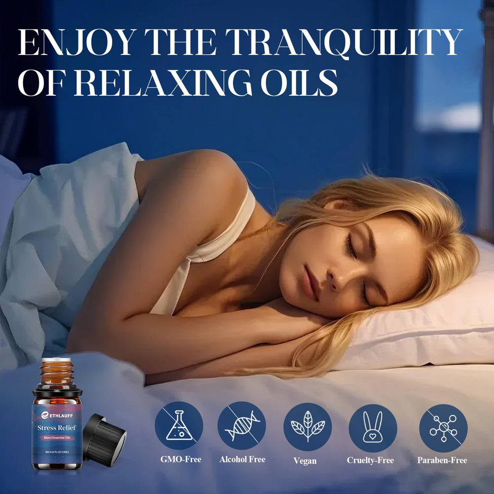 Tranquil diffuser oil blend with earthy and woody aromas