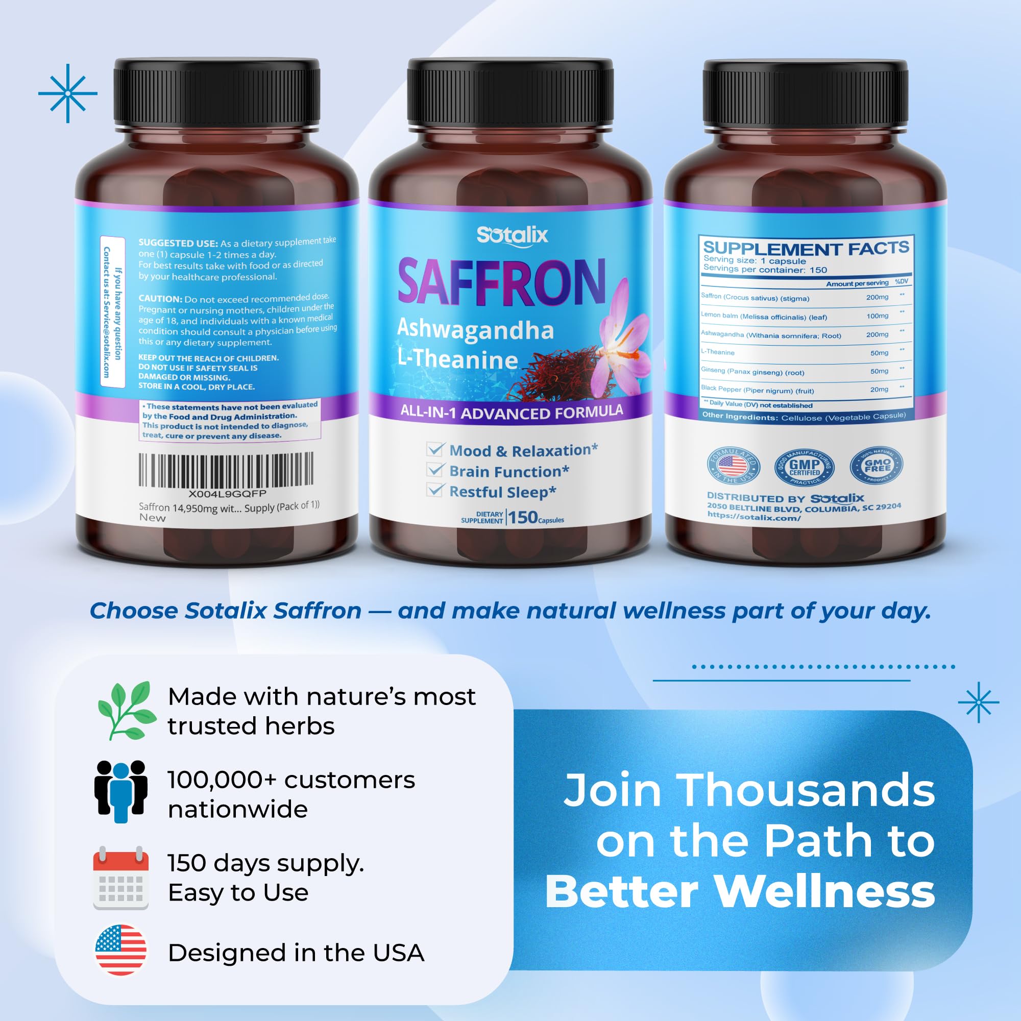 Calm, focused lifestyle imagery representing relaxation and brain wellness