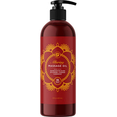 Relaxing massage oil bottle