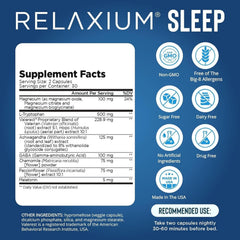 Close up of Relaxium Sleep Aid capsules