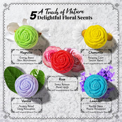 RelaxRose rose scent bath bomb for soothing aroma and luxurious bath.