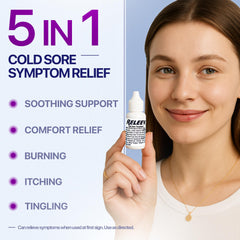 Releev ointment dispense close-up depicts easy application for targeted treatment.